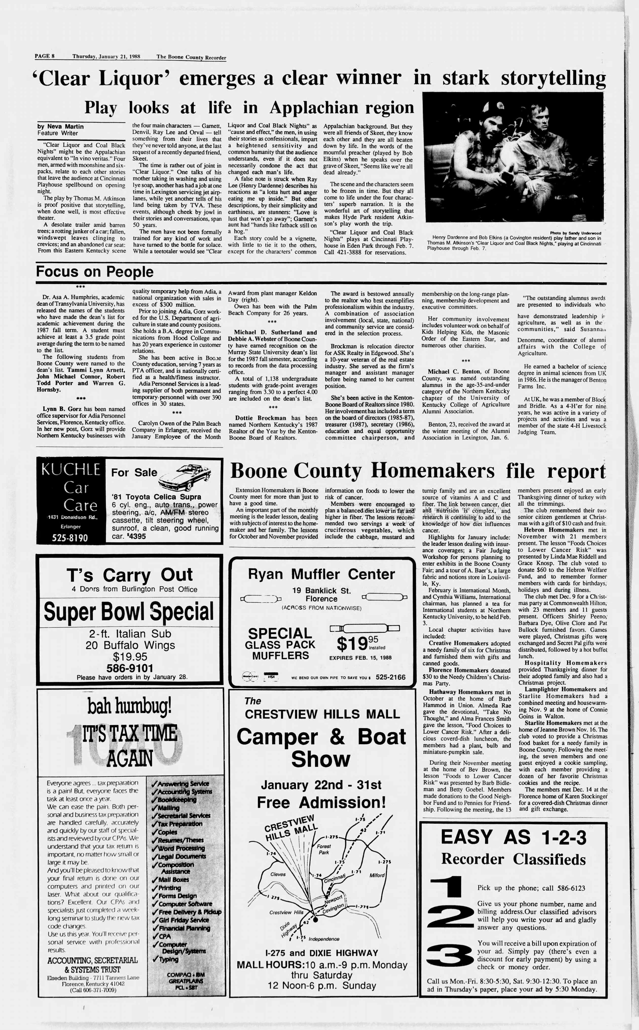 The Boone County Recorder, 01/21/1988, p. 8